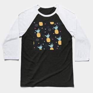 Pineapple Pattern Baseball T-Shirt